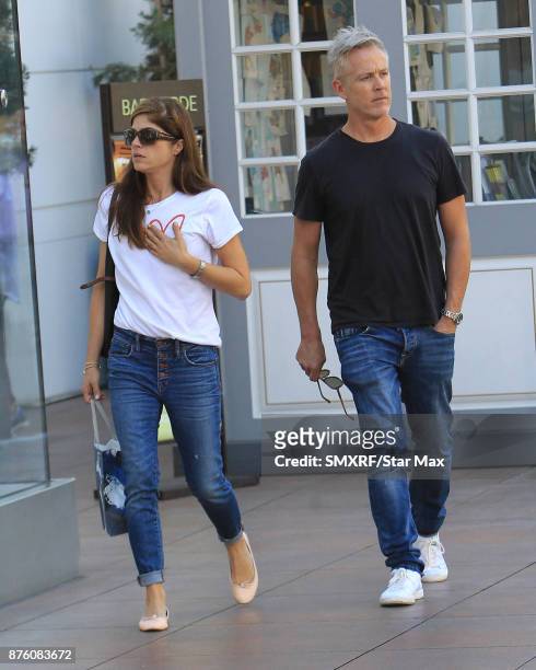 Selma Blair and Ron Carlson are seen on November 18, 2017 in Los Angeles, CA.