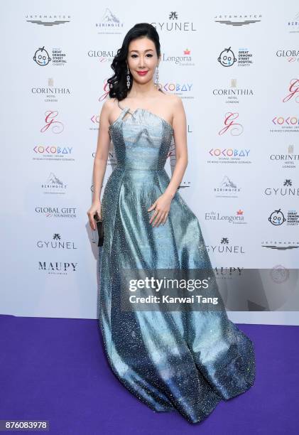 Seia Lee attends The Global Gift gala held at the Corinthia Hotel on November 18, 2017 in London, England.