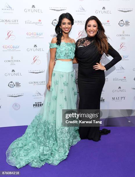 Konnie Huq and Maria Bravo attends The Global Gift gala held at the Corinthia Hotel on November 18, 2017 in London, England.