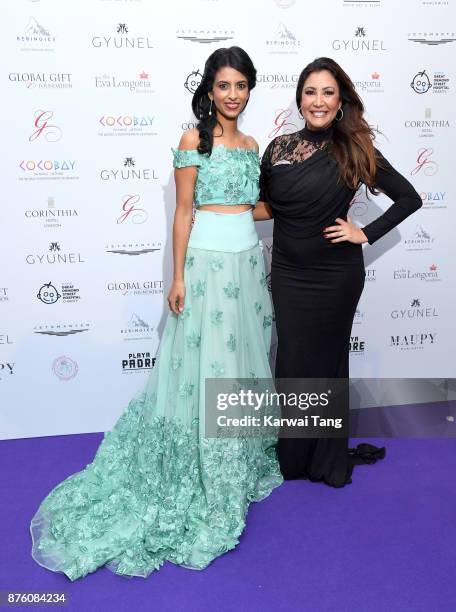 Konnie Huq and Maria Bravo attends The Global Gift gala held at the Corinthia Hotel on November 18, 2017 in London, England.