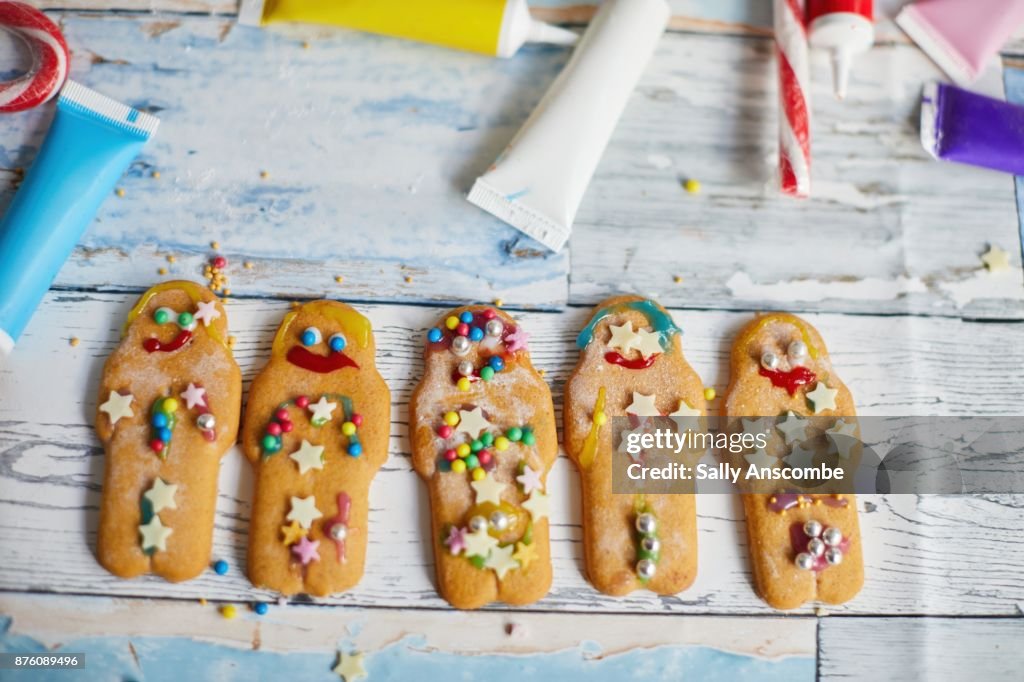 Gingerbread men biscuits