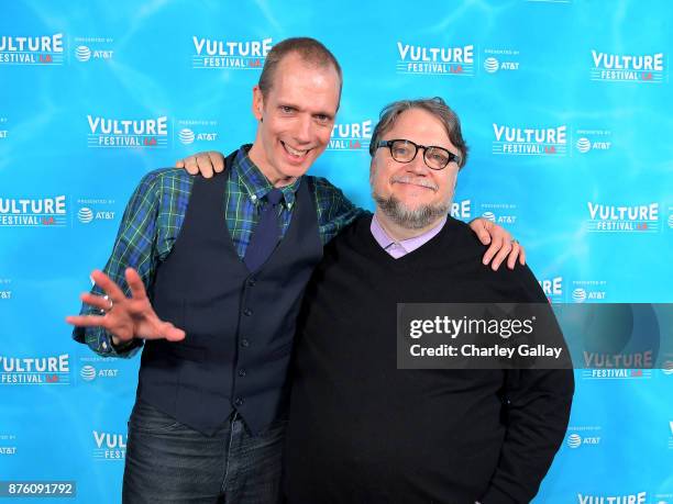 Doug Jones and Guilermo Del Toro attend "The Shape of Water's Guillermo Del Toro and Dough Jones" panel during Vulture Festival LA Presented by AT&T...