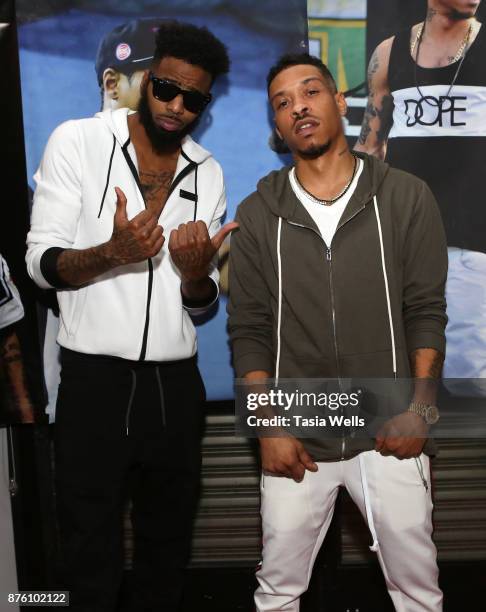 Al B. Sure Jr. And Chef Sean at Chef Sean's single and video release party for "Gone" on November 18, 2017 in Los Angeles, California.