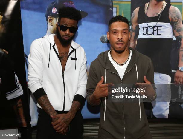 Al B. Sure Jr. And Chef Sean at Chef Sean's single and video release party for "Gone" on November 18, 2017 in Los Angeles, California.