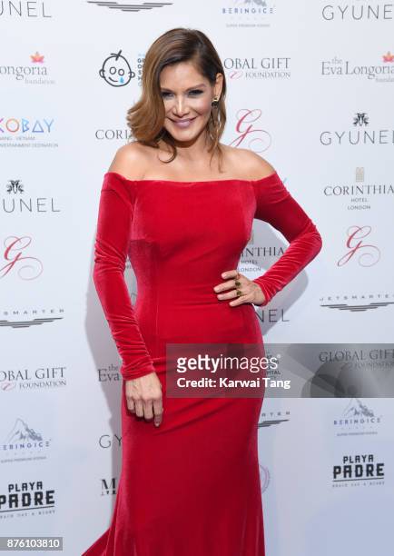 Ivonne Reyes attends The Global Gift gala held at the Corinthia Hotel on November 18, 2017 in London, England.