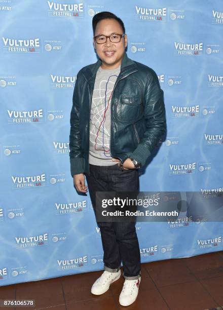 Actor Nico Santos attends the "UNReal vs Superstore: Pop-Culture Trivia Game Show" at Vulture Festival Los Angeles at Hollywood Roosevelt Hotel on...