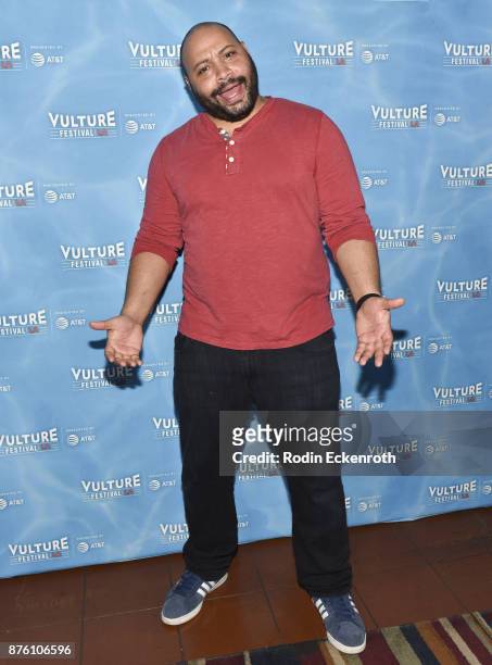 Actor Colton Dunn attends the "UNReal vs Superstore: Pop-Culture Trivia Game Show" at Vulture Festival Los Angeles at Hollywood Roosevelt Hotel on...