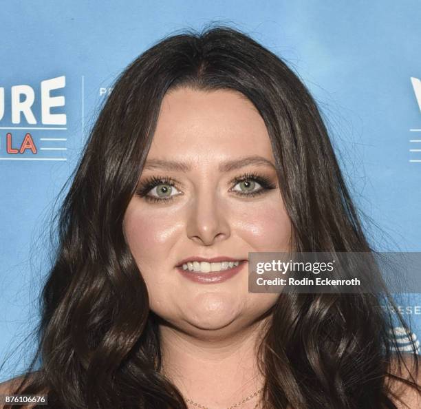Actress Lauren Ash attends the "UNReal vs Superstore: Pop-Culture Trivia Game Show" at Vulture Festival Los Angeles at Hollywood Roosevelt Hotel on...