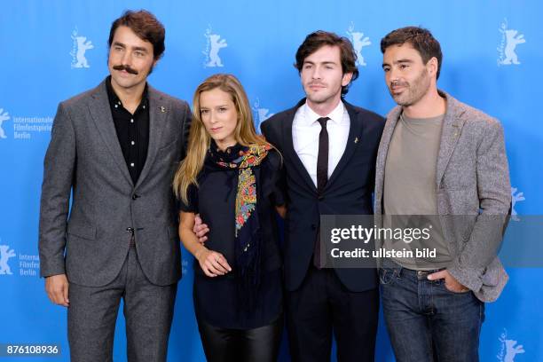 Regisseur Ivo M. Ferreira, Schauspielerin Margarida Vila-Nova, Schauspieler Miguel Nunes und Ricardo Pereira während des Photocalls zum Film -Cartas...