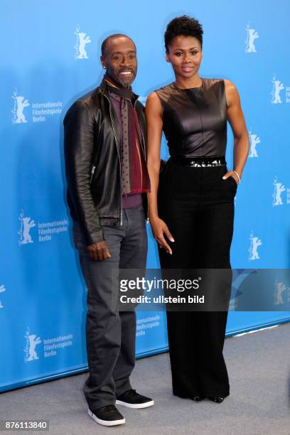 Regisseur Don Cheadle und Schauspielerin Emayatzy Corinealdi während des Photo Calls zum Film -Miles Ahead- anlässlich der 66. Internationalen...