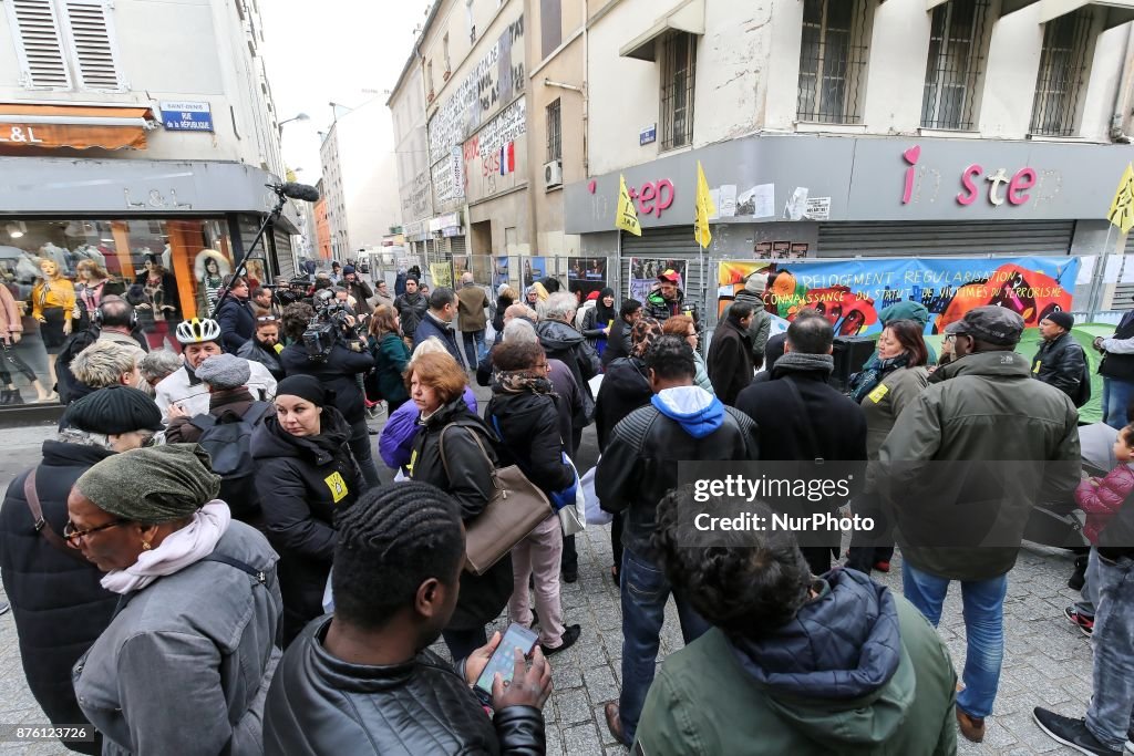 Protest in Saint-Denis for housing right