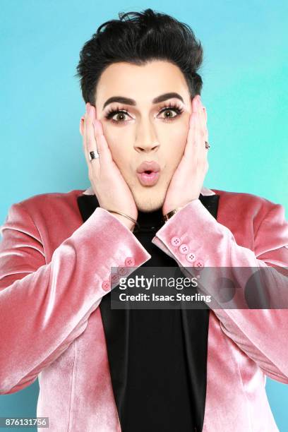 Influencer Manny Gutierrez poses for portrait at the American Influencer Awards at LA Live on November 18, 2017 in Los Angeles, California.