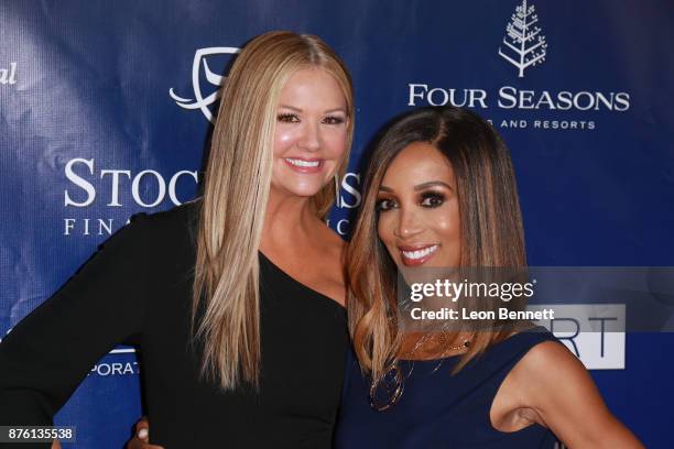 Television personalities Nancy O'Dell and Shaun Robinson attends the 28th Annual Talk Of The Town Gala at The Beverly Hilton Hotel on November 18,...