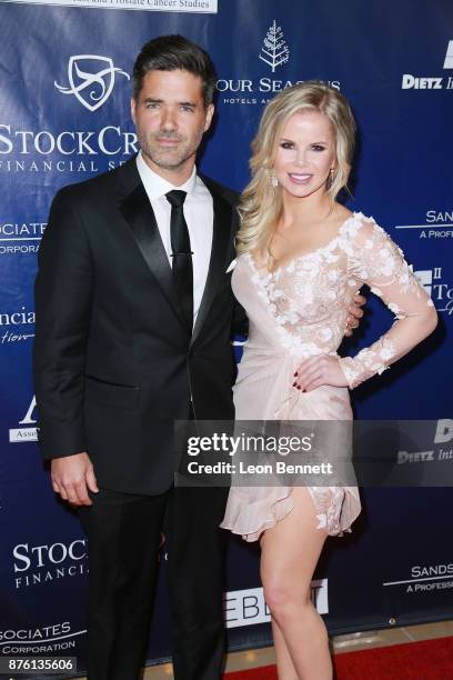 Actors Jeremy John Wells and Crystal Hunt attends the 28th Annual Talk Of The Town Gala at The Beverly Hilton Hotel on November 18, 2017 in Beverly...