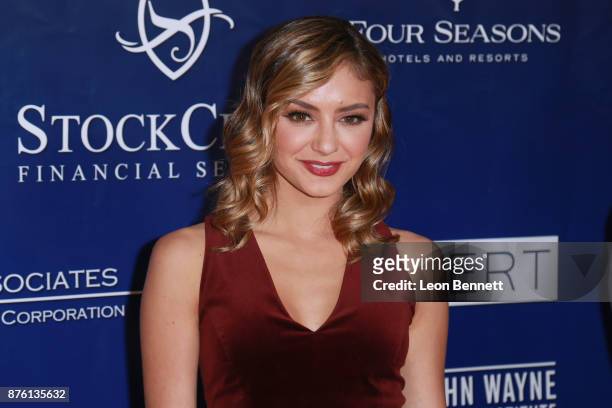 Actress Christine Evangelista attends the 28th Annual Talk Of The Town Gala at The Beverly Hilton Hotel on November 18, 2017 in Beverly Hills,...