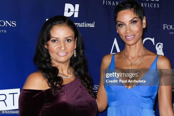 Actress Lisa Bubbles Brunson and Reality TV Personality Nicole Murphy attend the 28th annual Talk Of The Town gala at The Beverly Hilton Hotel on...