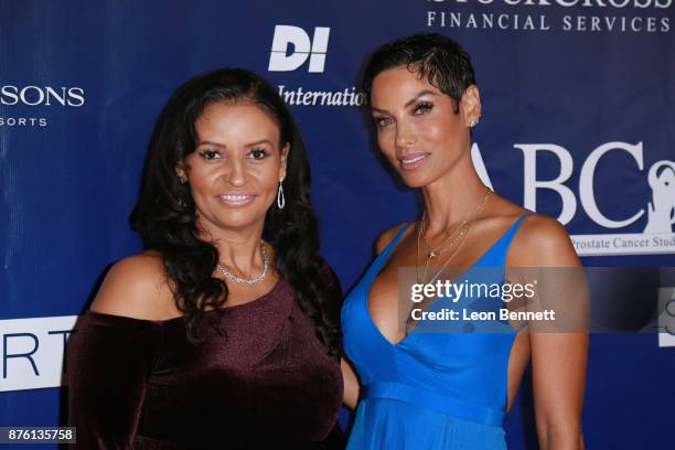 Lisa Bubbles Brunson and Nicole Mitchell Murphy attends the 28th Annual Talk Of The Town Gala at The Beverly Hilton Hotel on November 18, 2017 in...