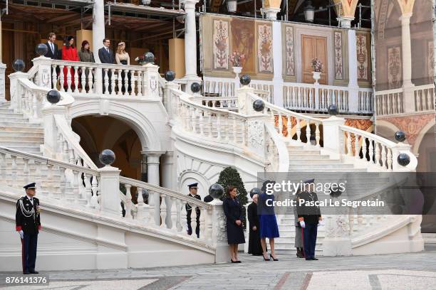 Andrea Casiraghi,Tatiana Casiraghi, Charlotte Casiraghi, Pierre Casiraghi, Beatrice Casiraghi,Princess Stephanie of Monaco, Princess Charlene of...