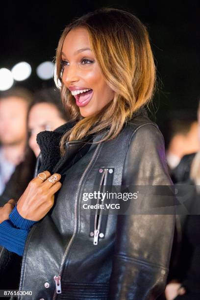 Victoria's Secret Angel Jasmine Tookes arrives at the red carpet of the Mercedes-Benz 'Backstage Secrets' By Russell James - Book Launch & Shanghai...