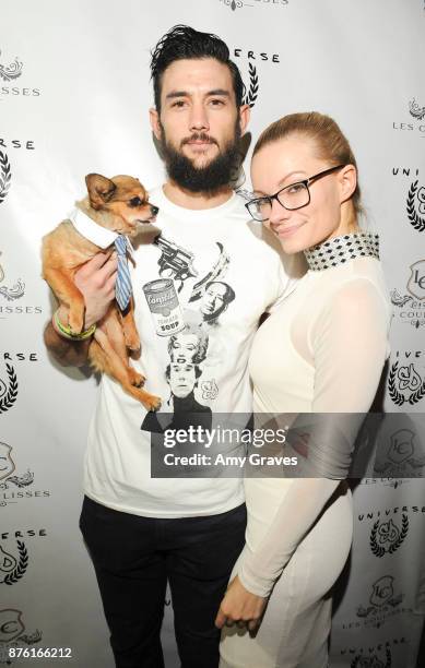 Steven Duncan and Caitlin O'Connor attend the Caitlin O'Connor And Steven Duncan Birthday Celebration on November 18, 2017 in Los Angeles, California.