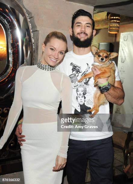 Caitlin O'Connor and Steven Duncan attend the Caitlin O'Connor And Steven Duncan Birthday Celebration on November 18, 2017 in Los Angeles, California.