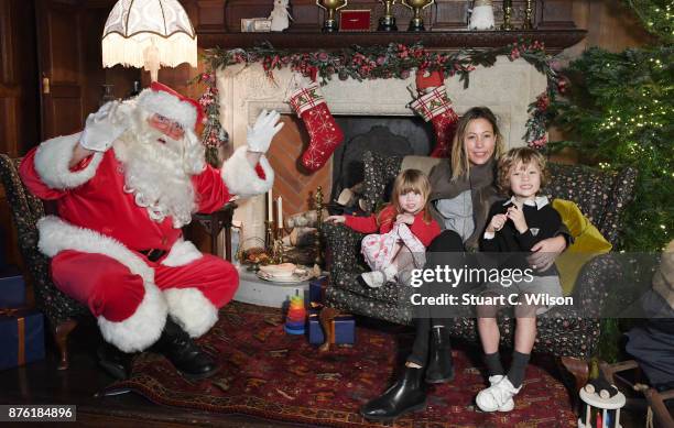 Father Christmas arrives at Liberty London to kick off the festive season on November 19, 2017 in London, England.