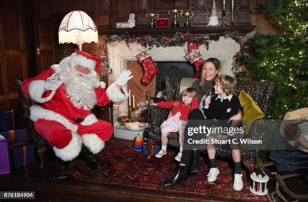 Father Christmas arrives at Liberty London to kick off the festive season on November 19, 2017 in London, England.