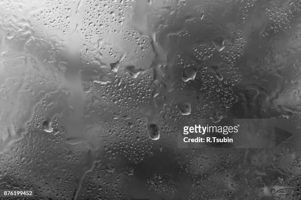 abstract water drops - condensation glass stock-fotos und bilder