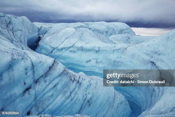 greenland inlandsis near point 660 - kangerlussuaq - icecap stock pictures, royalty-free photos & images