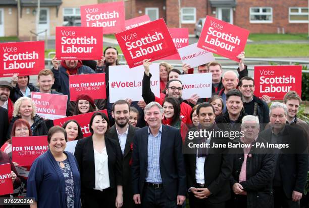 Scottish Labour's Richard Leonard meets with fellow MSPs and party members, at the Fernhill Community Centre in Rutherglen, after he was declared the...