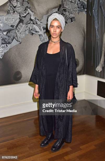 Alina Sueggeler attends the 'Testino's Undressed meets Street Art' Closing Event on November 18, 2017 in Berlin, Germany.
