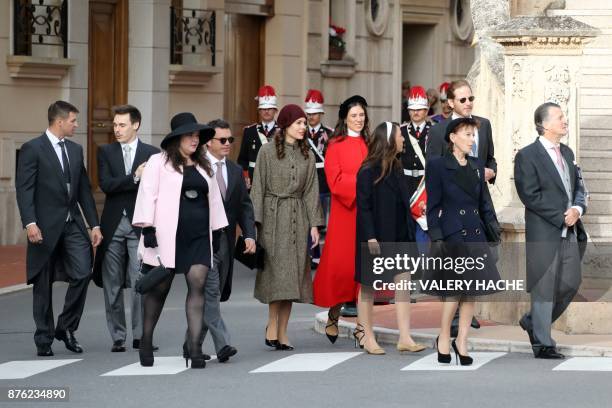 Gareth Wisttsock , Louis Ducruet , Melanie de Massy , Charlotte Casiraghi , Tatiana Santo Domingo Casiraghi , Elisabeth-Anne de Massy , and Andrea...