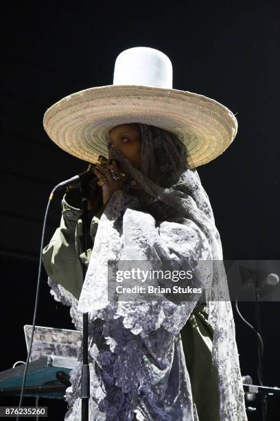 Erykah Badu live in concert at The Anthem on November 18, 2017 in Washington, DC.