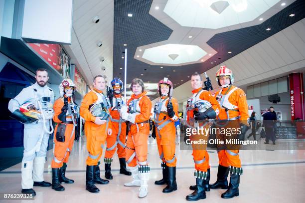 Star Wars Rebel cosplayers seen during the Birmingham MCM Comic Con held at NEC Arena on November 19, 2017 in Birmingham, England.