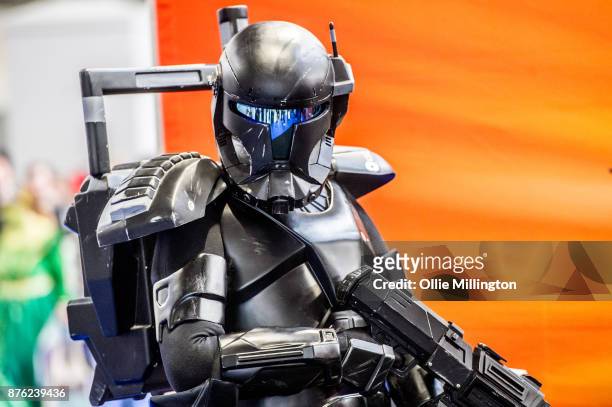 Star Wars cosplayer seen during the Birmingham MCM Comic Con held at NEC Arena on November 19, 2017 in Birmingham, England.