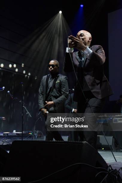 Wes Felton and Raheem DeVaughn of R&B duo The Cross Rhodes performs live in concert at The Anthem on November 18, 2017 in Washington, DC. Wes