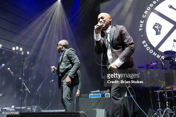 Wes Felton and Raheem DeVaughn of R&B duo The Cross Rhodes performs live in concert at The Anthem on November 18, 2017 in Washington, DC.
