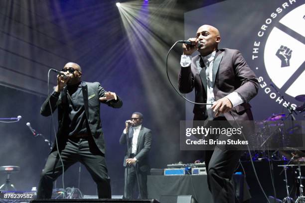 Wes Felton and Raheem DeVaughn of R&B duo The Cross Rhodes performs live in concert at The Anthem on November 18, 2017 in Washington, DC.