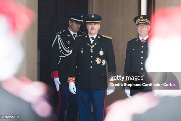 Prince Albert II of Monaco during the Monaco National Day Celebrations on November 19, 2017 in Monaco, Monaco