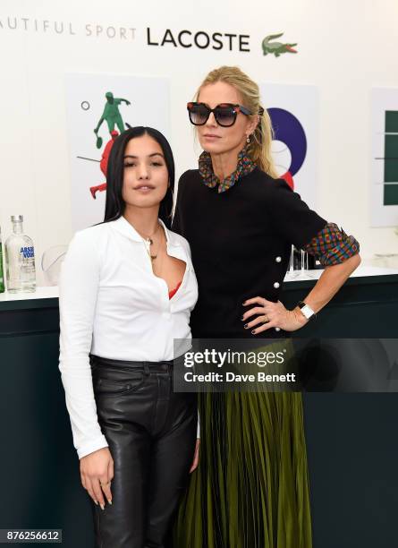 Mabel McVey and Laura Bailey attend Lacoste VIP Lounge at the 2017 ATP World Tour Tennis Finals on November 19, 2017 in London, United Kingdom.