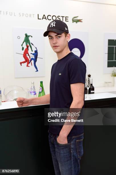 Hero Fiennes attends Lacoste VIP Lounge at the 2017 ATP World Tour Tennis Finals on November 19, 2017 in London, United Kingdom.