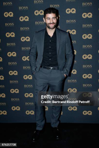 Boxer Cyril Benzaquen attends the GQ Men of the Year Awards 2017 at Le Trianon on November 15, 2017 in Paris, France.
