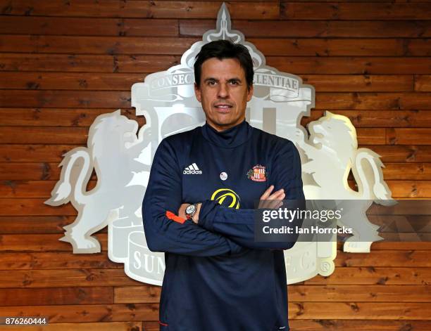 Chris Coleman after being named as the new Sunderland manager at The Academy of Light on November 19, 2017 in Sunderland, England.