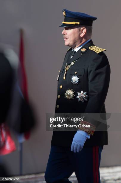 Prince Albert II of Monaco attend the Monaco National Day Celebrations on November 19, 2017 in Monaco, Monaco.