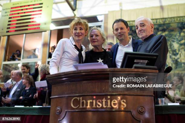 French actress Julie Depardieu, French fashion designer Agnes Trouble from Agnes b, French radio and TV host Marc-Olivier Fogiel and French singer...