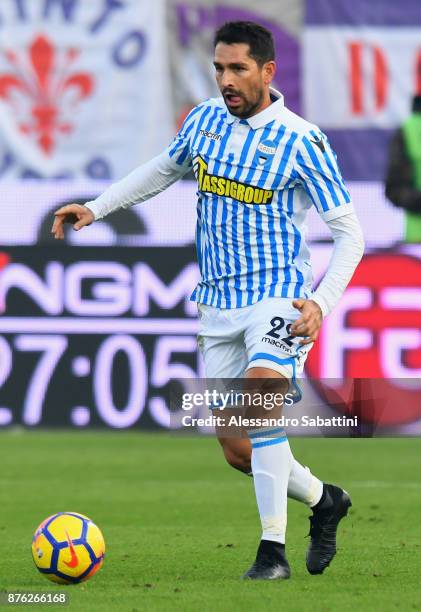 Marco Boriello of Spal in action during the Serie A match between Spal and ACF Fiorentina at Stadio Paolo Mazza on November 19, 2017 in Ferrara,...