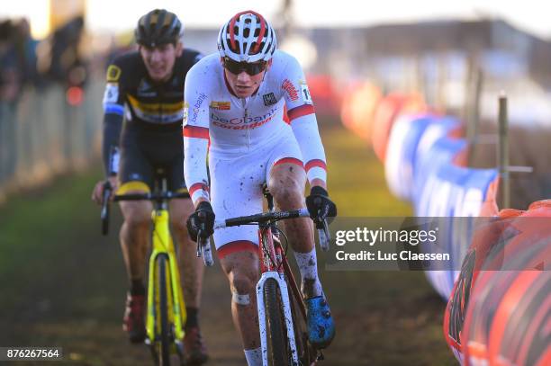1st WC Bogense 2017 Mathieu VAN DER POEL White UCI Cyclocross Leader Jersey / World Cup /