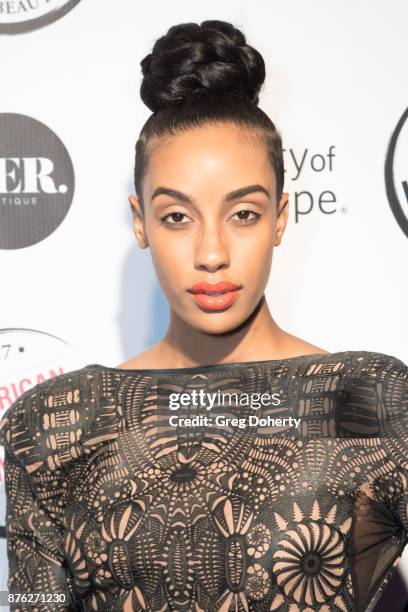 Azmarie Livingston attends the American Influencer Award at The Novo by Microsoft on November 18, 2017 in Los Angeles, California.
