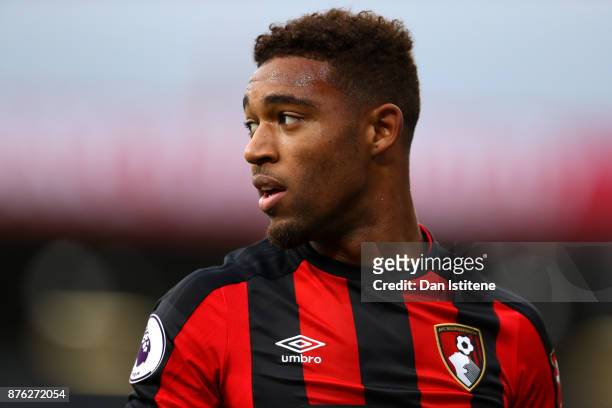 Jordon Ibe of Bournemouth looks on during the Premier League match between AFC Bournemouth and Huddersfield Town at Vitality Stadium on November 18,...