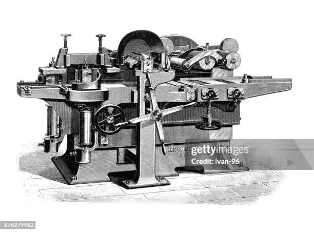 woodworking machine. planer and shaper machine. - old tractor stock illustrations